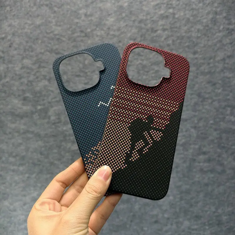 Stylish and Simple Carbon Fiber Ultra-thin Anti-drop Phone Case
