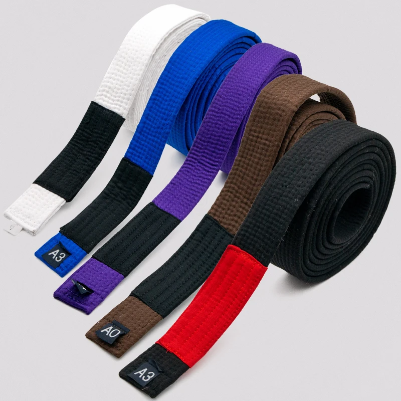 Brazilian Jiu-Jitsu Belt Adult Master Coach BJJ Level System White Blue Purple Brown 0-10 Black Red Coral Width 4.5cm Customize