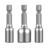 48mm Impact Socket Magnetic Nut Screwdriver,6-13mm Drill Bit Set 1/4” Hex Socket Adapter Bolt Drivers Socket Kit Hand Tools 1
