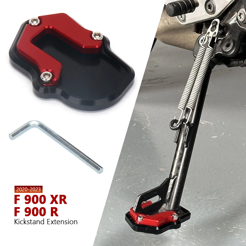 

Motorcycle Aluminum Kickstand Extender Foot Side Stand Extension Foot Pad For BMW F900R F900XR F 900 R XR 2020 2021 2022 2023