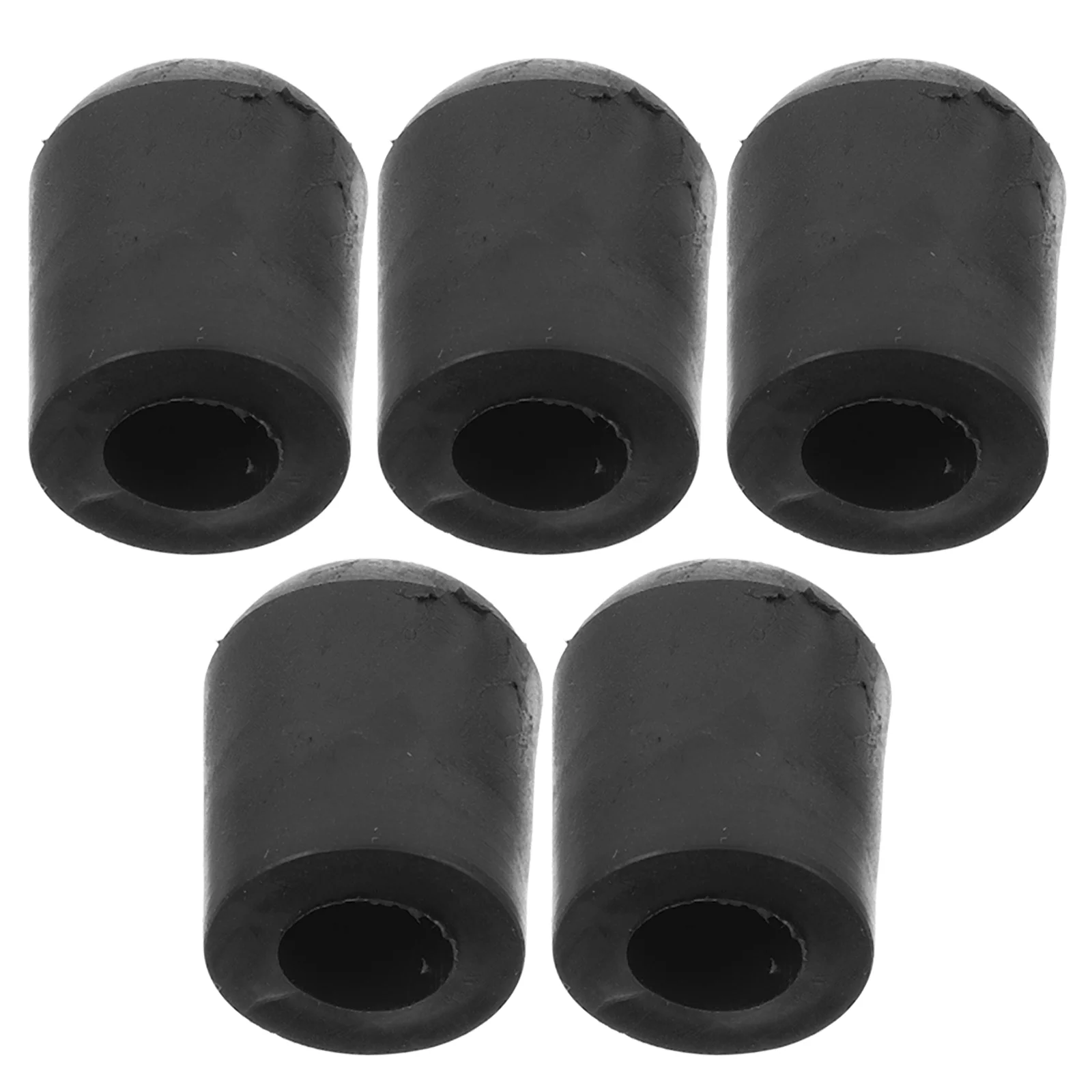 5 Pcs Tailpiece Antislip Pad Double Bass Endpin Rubber Tip Upright Bass Parts Replacement Accessories Musical Instruments Black