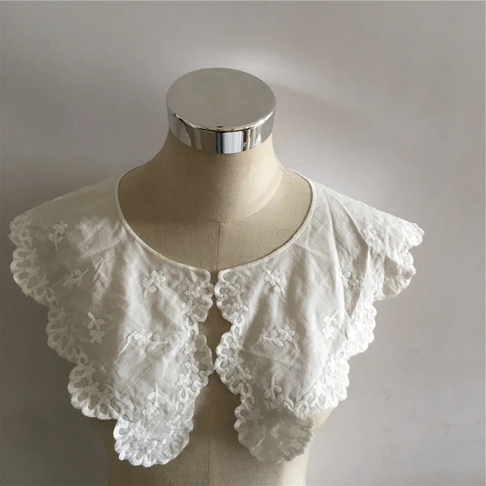 

Fashion Applique Embroidery DIY Lace Fabric Neckline Collar Shirt Dress Detachable Collar Sewing Accessories
