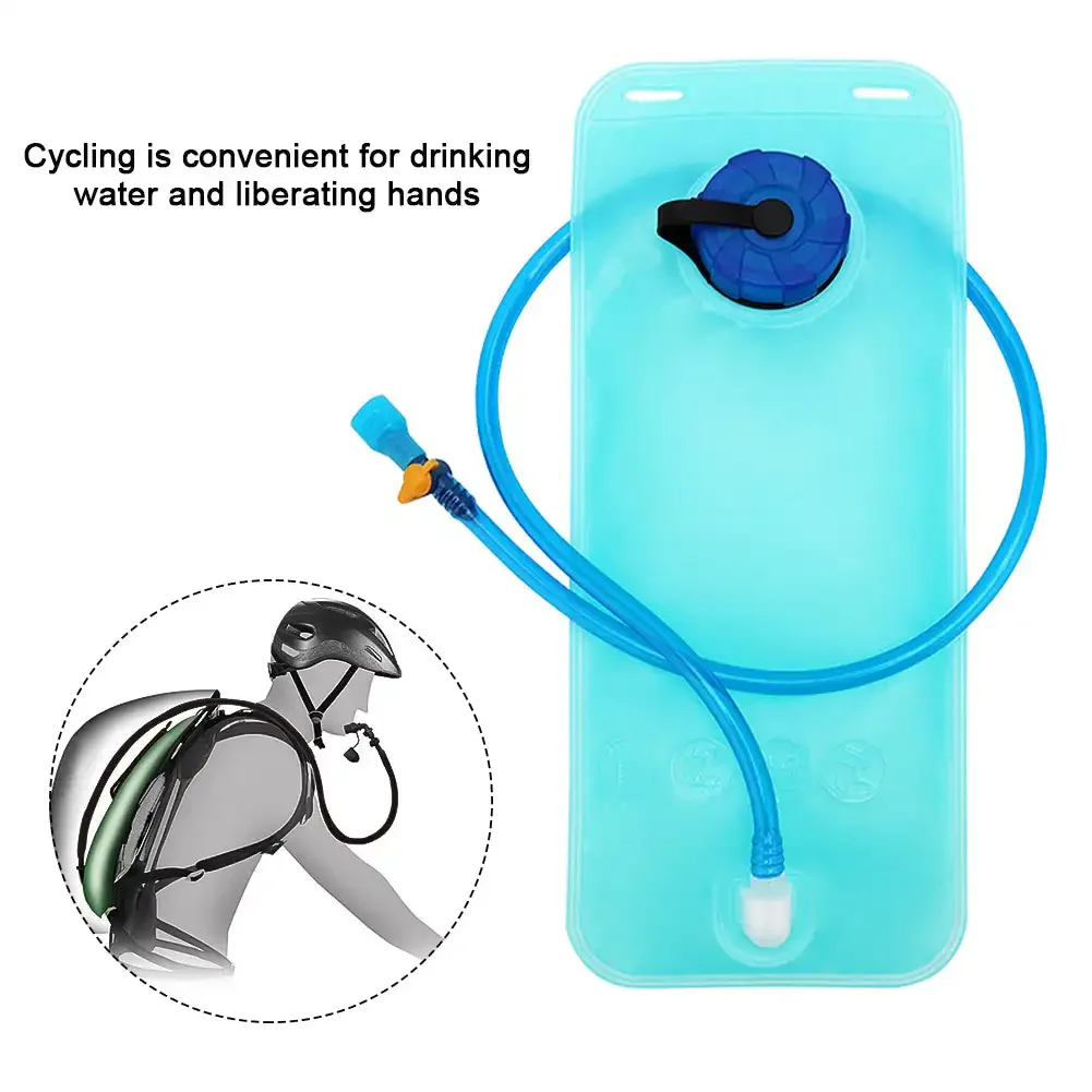 1/2L Folding Water Bag with Drinking Tube Sports Backpack Bicycle Riding Hydration Portable Food Grade Outdoor Camping Water Bag