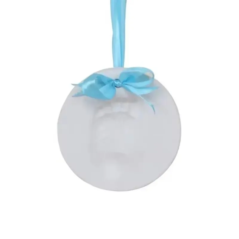 New Baby Hand&Foot Print Hands Feet Mold Maker Bebe Baby Photo Frame With Cover Fingerprint Mud Set Baby Growth Memorial Gift