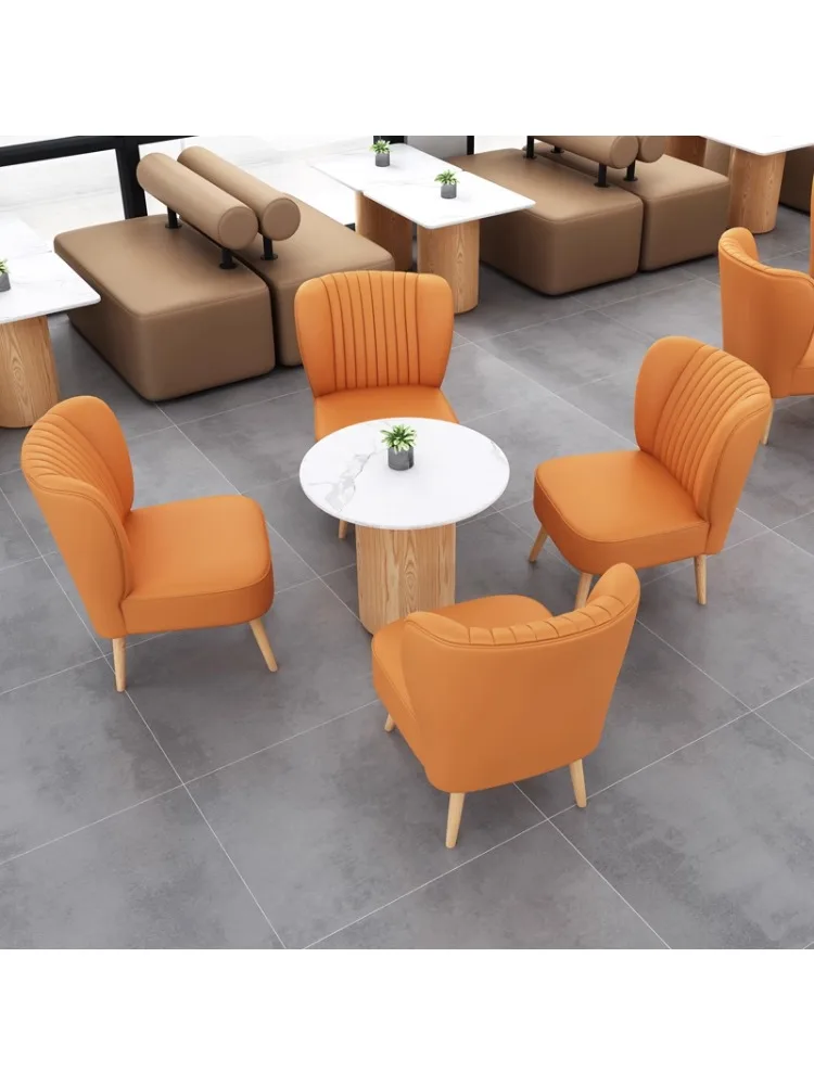 *Cafe milk tea shop cold drink dessert shop table and chair combination negotiation rest area leisure reception booth sofa