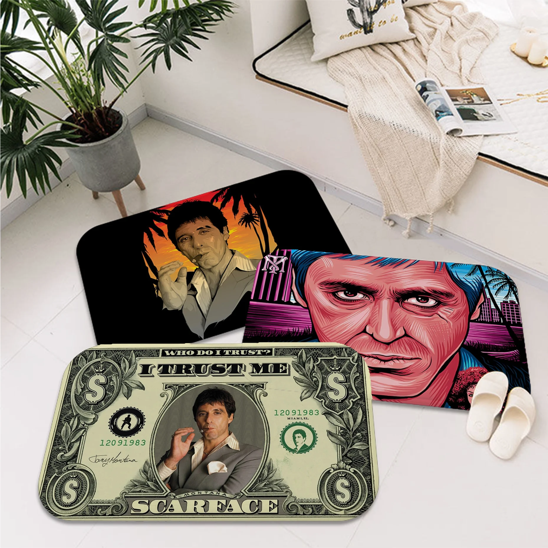 

Scarface Floor Mat Floor Mat Nordic Style Home Doormat Bathroom-Toilet Mats Bedroom Hotel Decor Mat