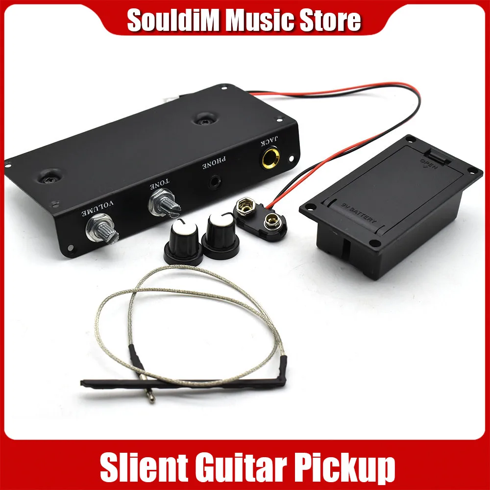 Electric Guitar Pickups Mute Active Battery Box Travel Static for Guitar Players