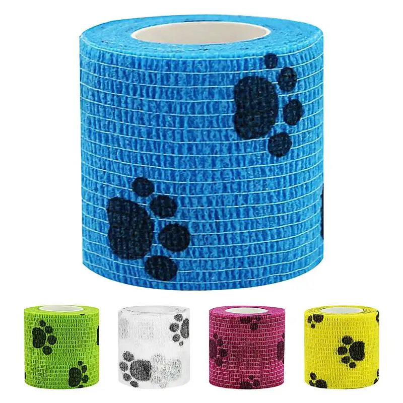 Dog Wound Care Geiserailie 6-Pack Bitter Bandage Wraps For Dogs