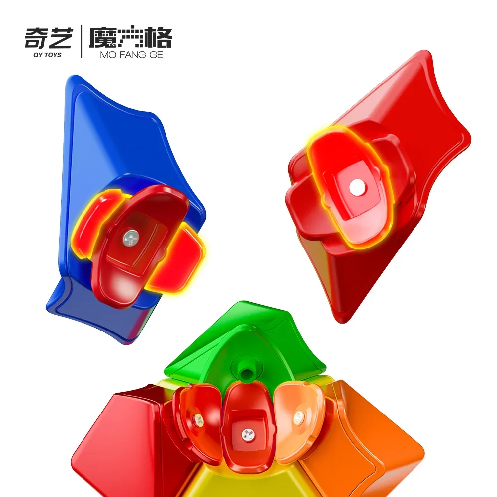[Picube] QiYi Twisty Skewb Magic Cube 3x3 Torsional Professional Speed Puzzle Twisted Brain Teaser Educational Toys for Kids 5