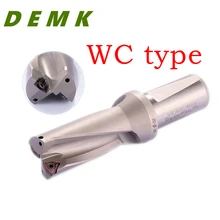 Broca de inserción en U de la serie WC, 2D, 3D, 4D, 5D, 14mm-50mm, rápida para cada serie WCMX WCMT, juego de brocas CNC de torno mecánico