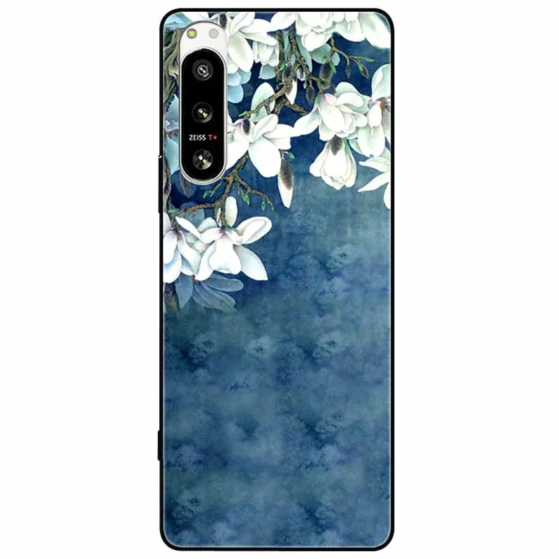 Elegant Soft Silicone Flower Phone Case with TPU Bumpers