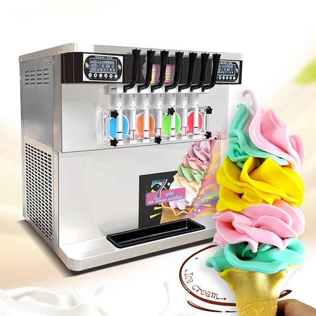 Commercial ETL countertop hard ice cream machine for restaurant