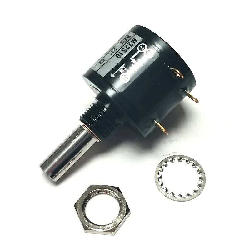 Japan NIDEC COPAL M22S10 Potentiometer precision multi turn 10 Cirde wire wound 1k 2k 5k 10k Ten laps potentiometer 1pcs