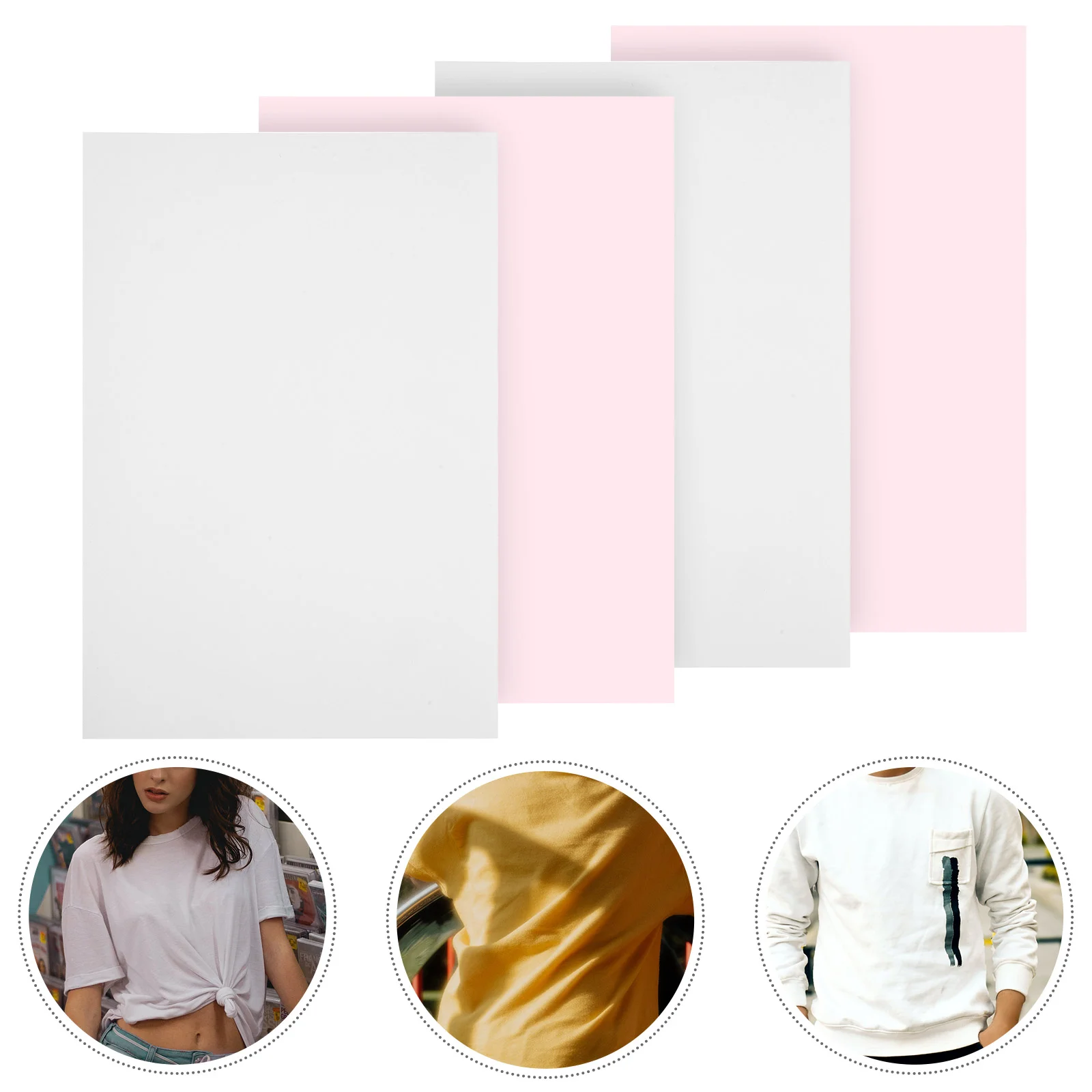 20pcs Heat Transfer Printing Paper A4 Sublimation Heat Sublimation Ink Transfer Paper (White)