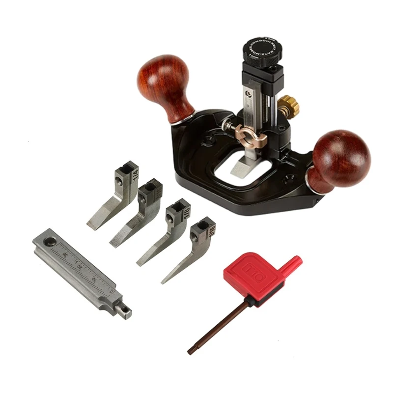 

KM17 Woodworking Smoothing Planer Adjustable Cutting Depth,Sturdy Construction,Suitable for Woodworking Furniture Repair