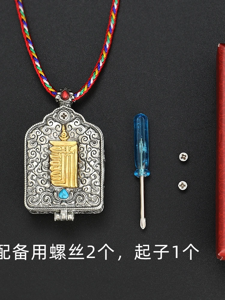 50% Rabatt auf Nepal Tibet Tempel Bodhisattva Manjusri Buddha Tasche Amulett segnen Sicherheit viel Glück allmächtiger Talisman – Detail 10