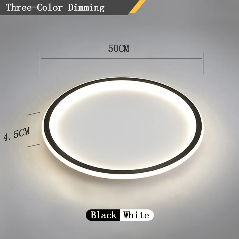 

Round Square LED Slim Ceiling Light 110V 220V Simple Modern Halo Ceiling Lamp Suitable for Corridor Balcony Bedroom Dining Room