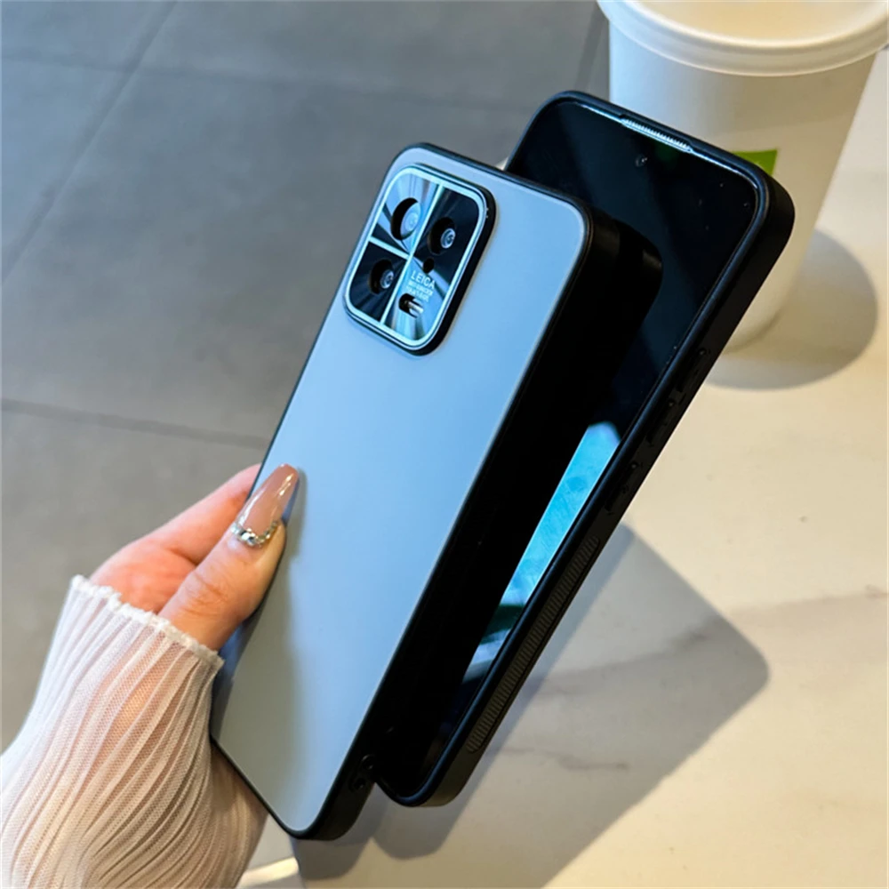 Luxury Matte Hybrid Glass Lens Camera Protection Case – Hard Armor Cover
