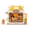 Robotime Rolife Food Box Shop DIY Miniature House Kit Easy Assembly Building Block Kits for Children Kids Sweet Color Design 1