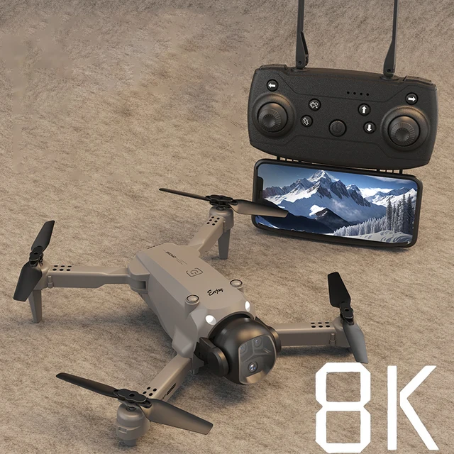 Xiaomi E4 Drone 8K HD double caméra antenne professionnelle moteur sans brosse flux optique évitement de vol stationnaire 3 batterie pliable RC Drone 1