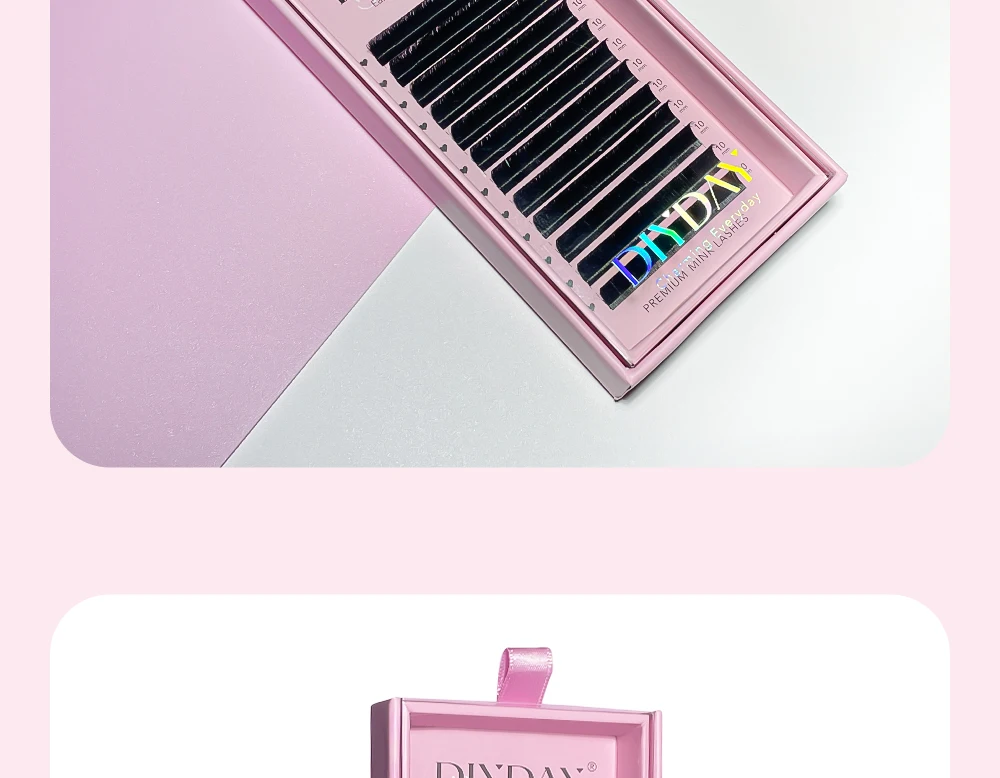 DIYDAY Easy Fanning Eyelash Extension Matte Black Camellia Lashes Extensions Soft Mink Easy Fan Volume False Eyelashes Supplies