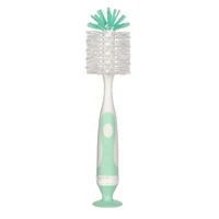 2 in 1 Mother-child Nylon Baby Bottle Cup Cleaning Brush Suction Stand Type Feeding Clean Tool Set 6