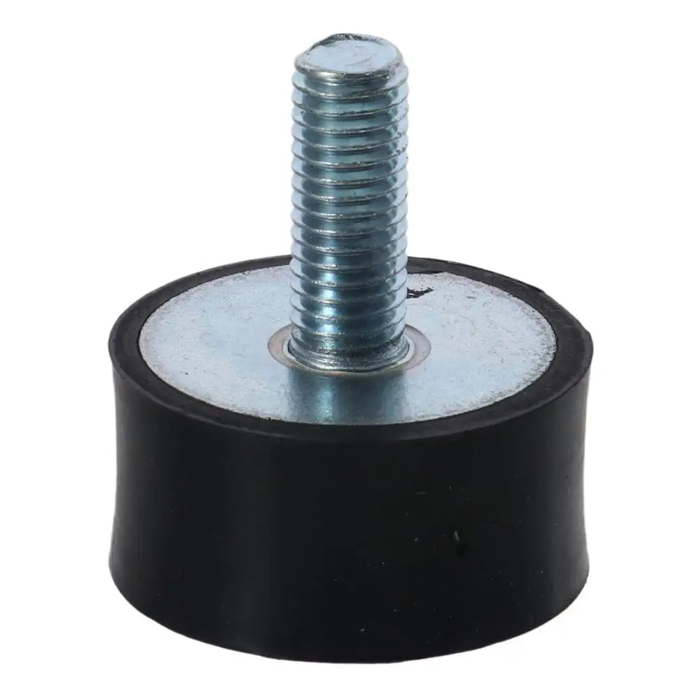 Description Picture 3 of itemPractical M6 M8 M10 Thread Rubber Mounts Black Cylindrical Shock Absorber Crash Pad Damper Water Pumps
