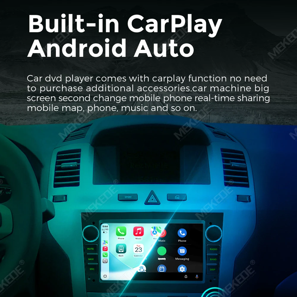 Radio para coche MEKEDE con pantalla táctil IPS de 7 pulgadas y sistema Linux para Opel Astra H G J Zafira B Corsa C D Antara Vectra Vivaro GPS RDS inalámbrico Android Auto CarPlay 2Din Autoradio 5