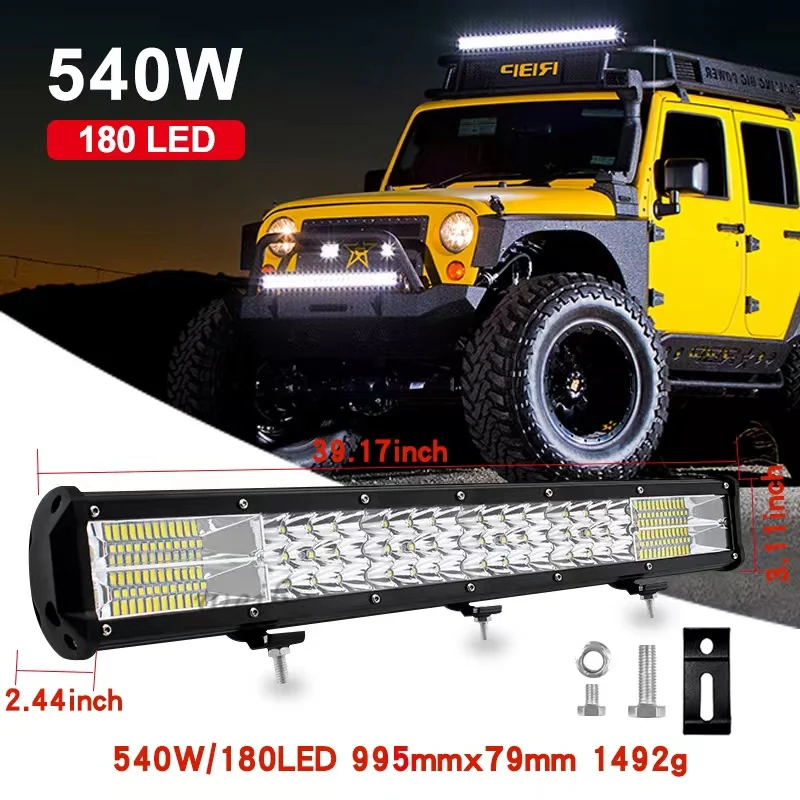 

Led Light Bar 12V 24V 5" 9" 12" 17" 20" 25" 30" 39"Inch For Jeep Car 4WD SUV Truck ATV 4X4 Off Road Auto LED Work Light Lamp