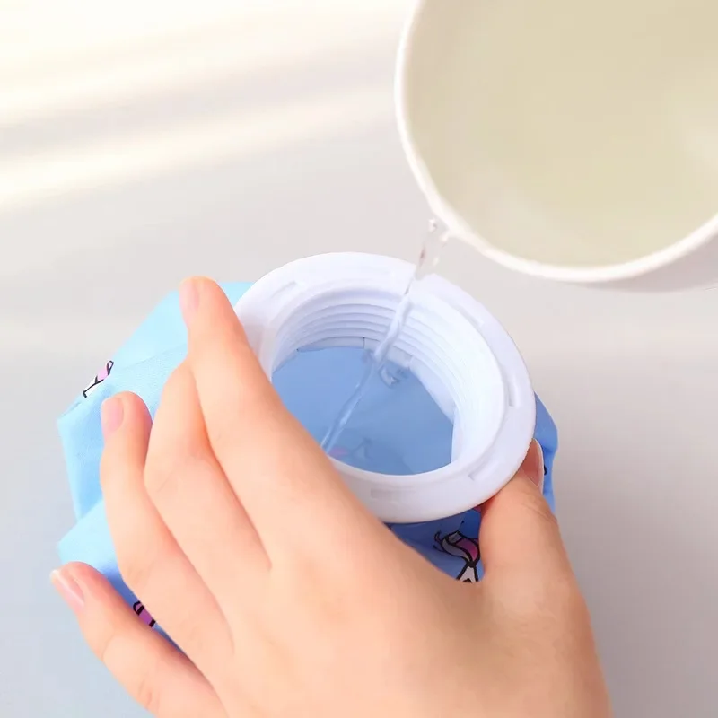 Cloth Ice Pack Household Folding Cartoon Thickening Leakproof Hot Water Bag Cold and Hot Compress Physiotherapy Bag