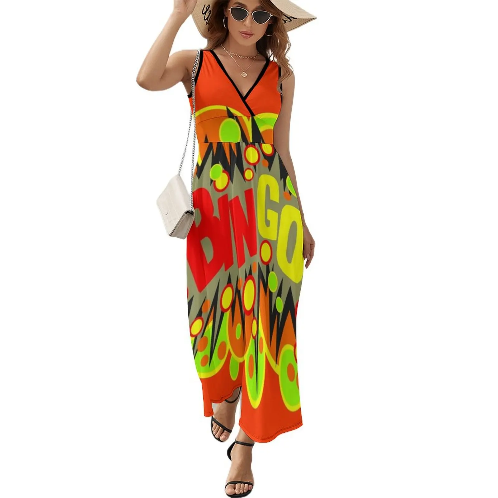 

sound effect -BINGO! Sleeveless Dress Prom gown Elegant gown women evening dress