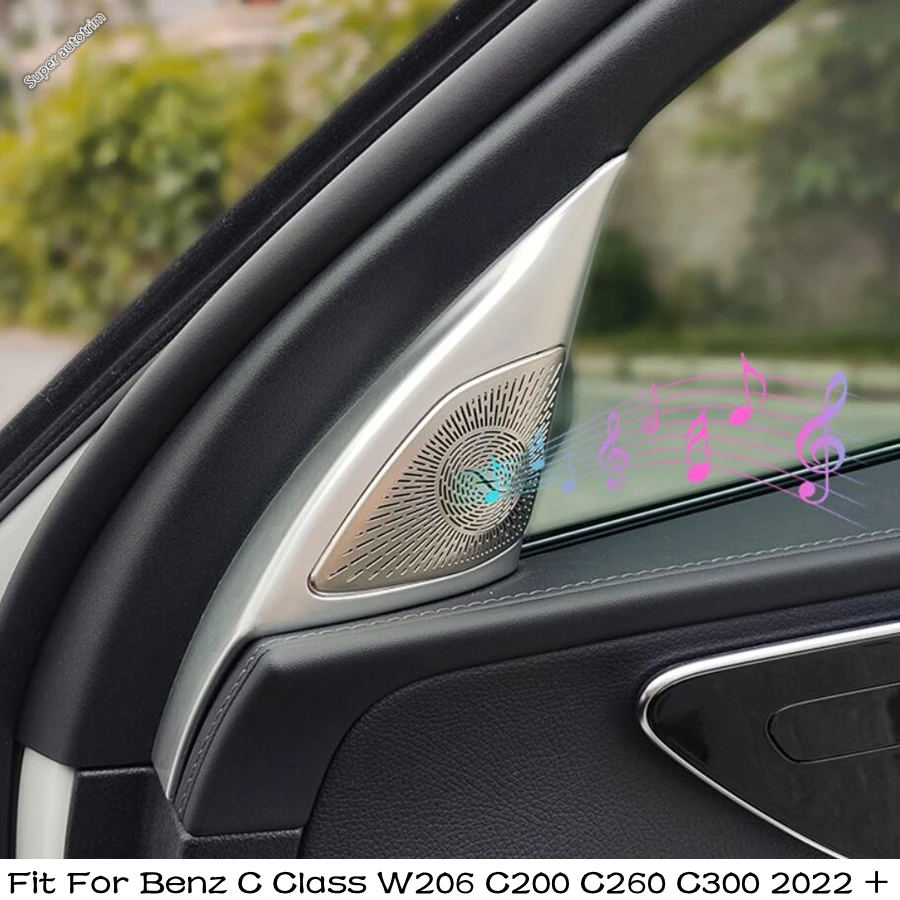 

Pillar A Column Speaker Audio Sound Loudspeaker Cover Trim Accessories For Mercedes-Benz C Class W206 C200 C260 C300 2022 2023
