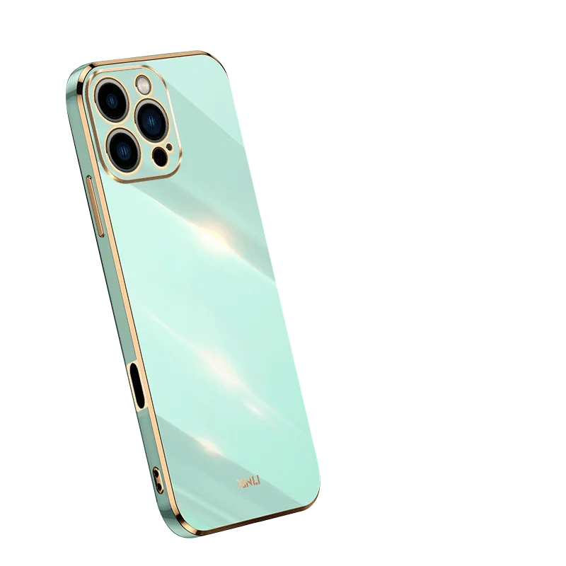 Luxury Square Plating Shockproof Soft TPU Silicone Case Cover