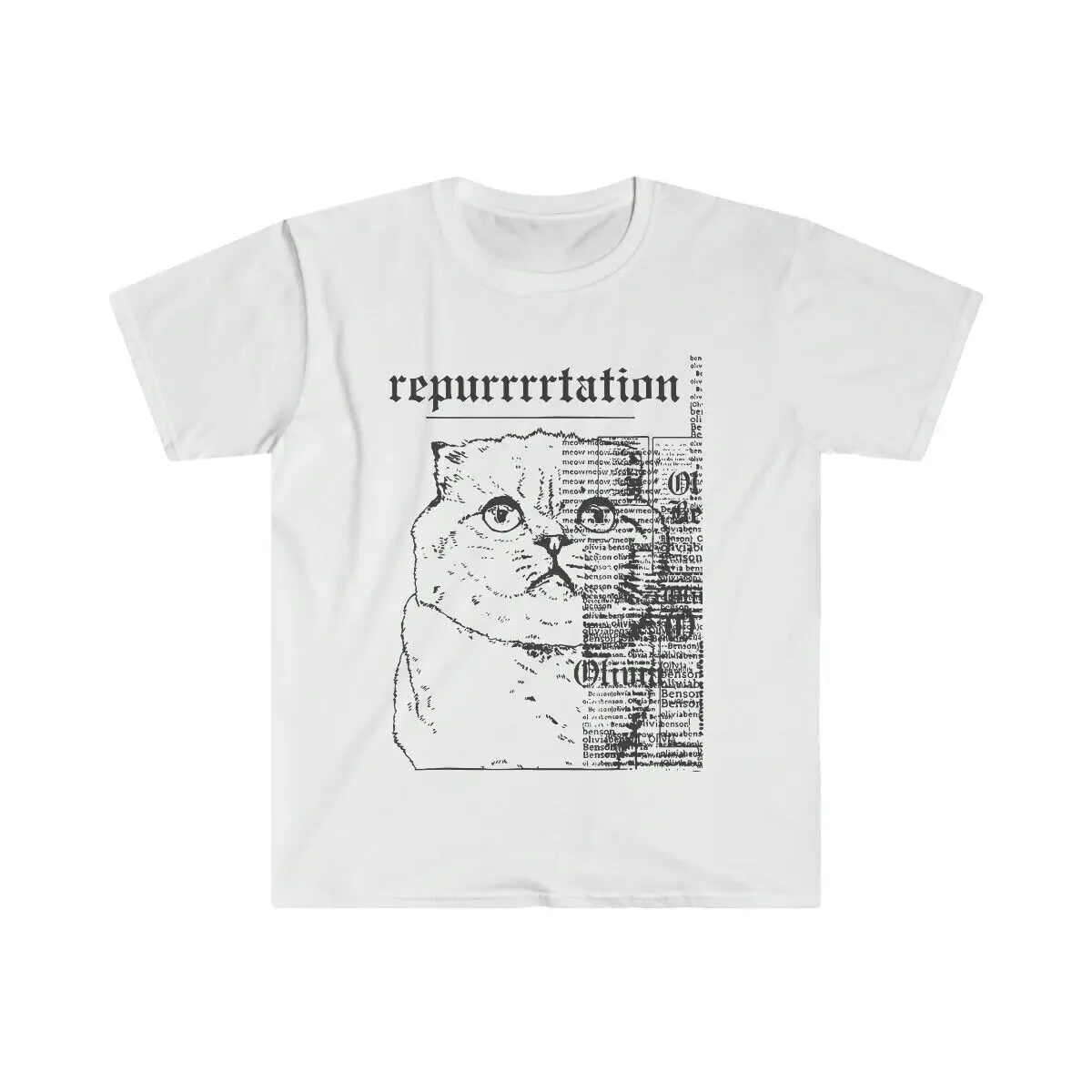 Reputazione Cat T Shirt Ts Red Taylor Eras Tour Swifty Fan Album Concert Tee
