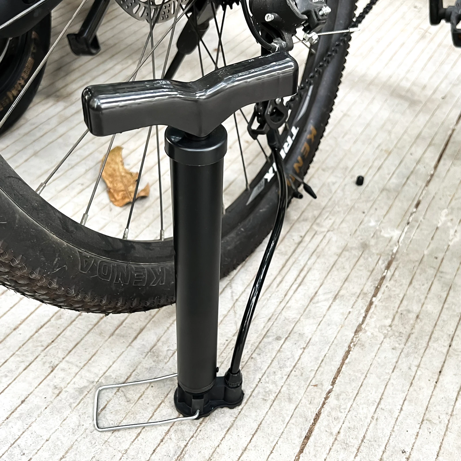 Bicycle Pump Portable Manual Air Max 120 PSI Bike Balloon Tire Inflator Schrader Valve Floor Cycling Accesories