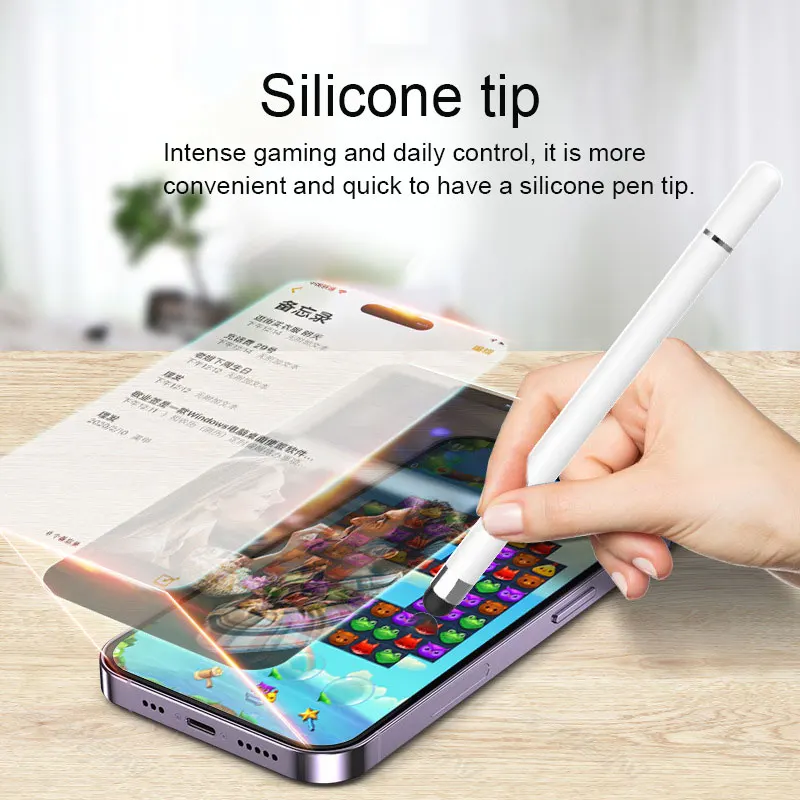 Universal 2 In 1 Drawing Capacitive Pencil For Tablet Mobile Phone Touch Pen For Samsung Huawei iPhone Phone iPad Stylus Pen