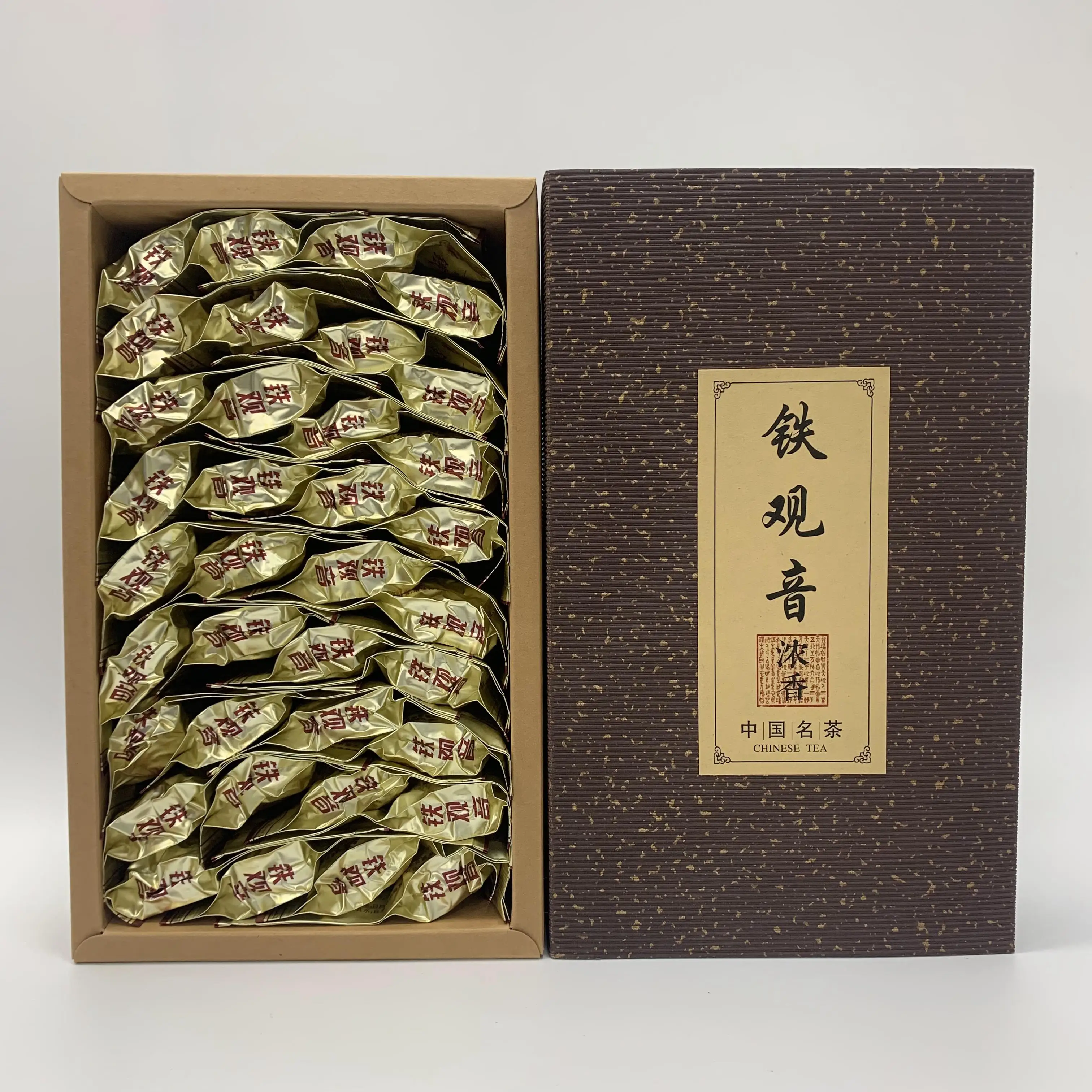 

Chinese TieGuanYin Tea Set, Vacuum Plastic Bags, Anxi Tikuanyin Oolong Tea, Recyclable Compression, No Packing Bag, 500g