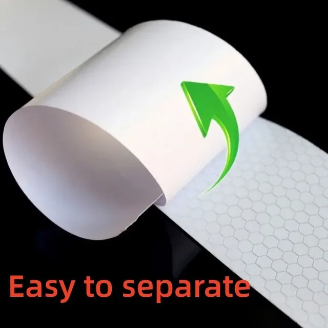1PC 100cm 5cm Warning Light Reflector Protective Sticker Warning Tape Reflective Film Car Safety Mark Reflective Strip Stickers 2