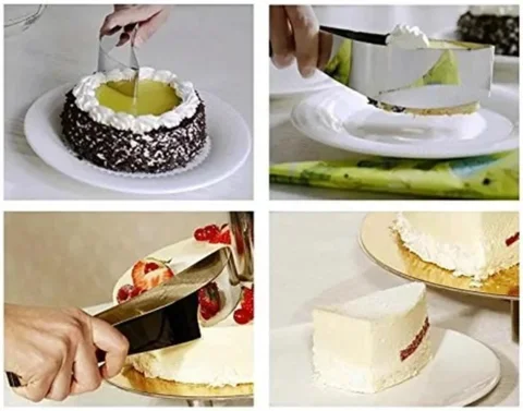 Description Picture 4 of itemCake Pie Slicer Server, Cake Cutters, Cookie Fondant Dessert Tools, Kitchen Gadget, New Stainless Steel