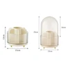 Rotating Makeup Organizer Large Capacity Cosmetics Makeup Brush Holder With Lid Multi-Functional Pen Holder Lipstick Storage Box 6