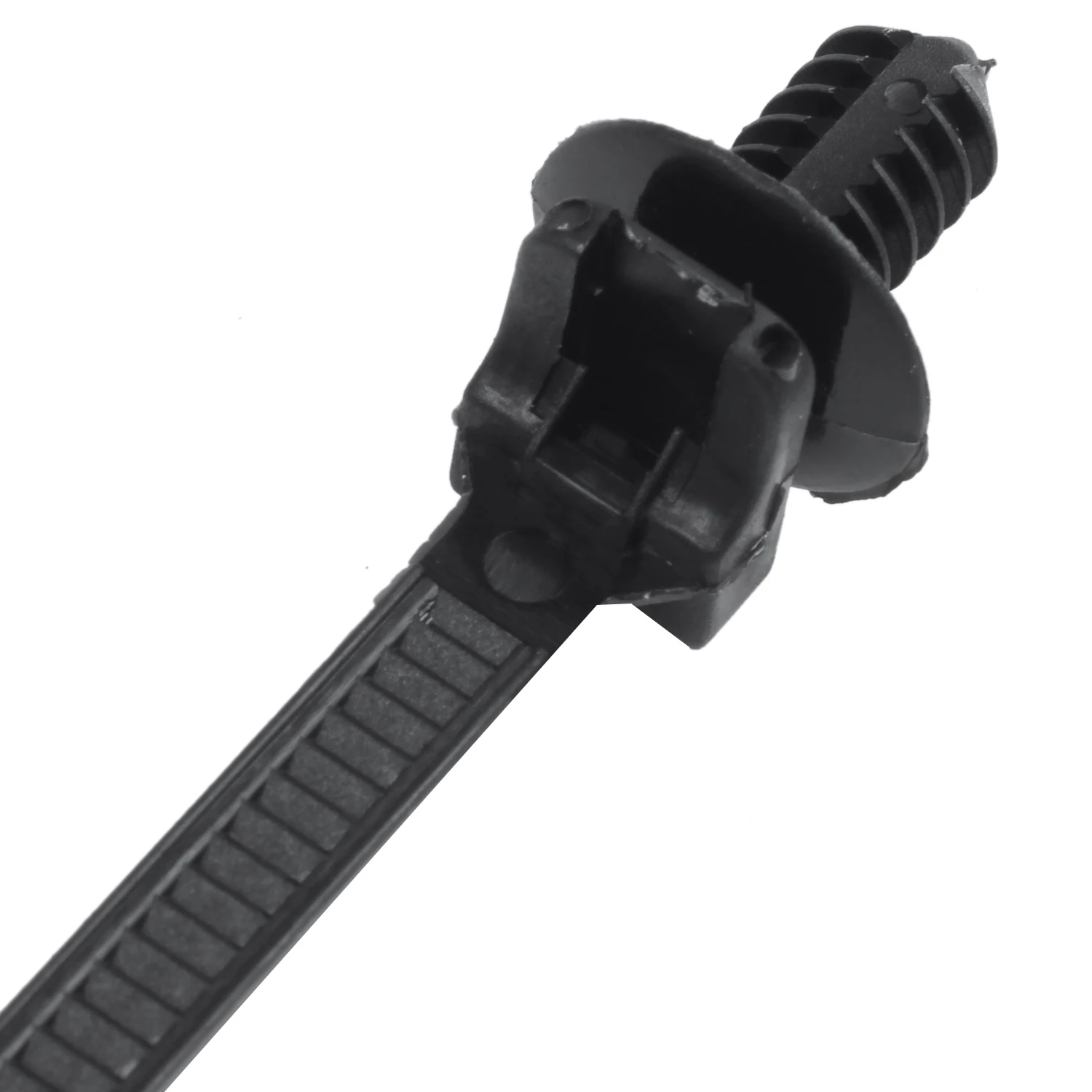 나일론 푸시 마운트 자동차 돔 케이블 지퍼 타이, 길이 162mm, 20 개, 블랙
