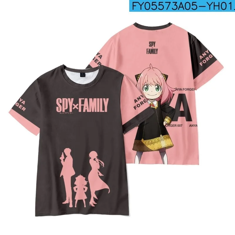  X   Ű t   Anya Forger Anime Tee ִϸ̼ м Streetwear o  ϶ ž ڽ õ