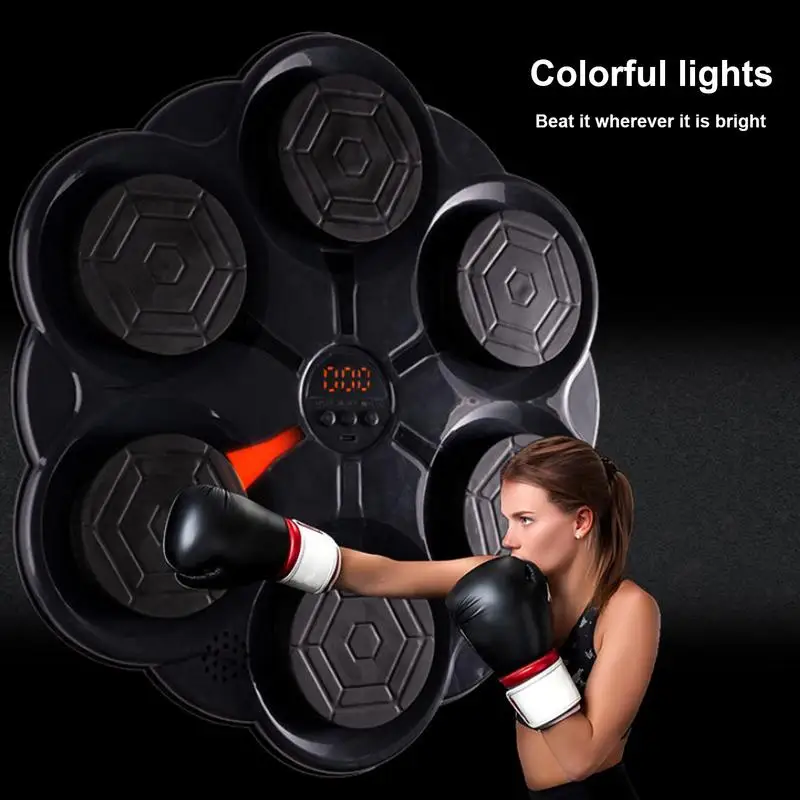 Smart Music Boxing Machine Workout Sports Fitness Boxing Trainer Wall Mount Music Punching Machine For Adults Children