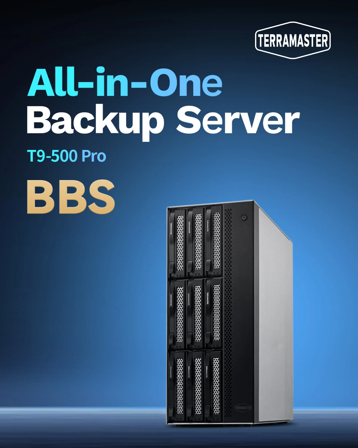 TERRAMASTER T9-500 Pro NAS 스토리지-9Bay 코어 i7 1255U, 10 코어, 12 스레드 CPU, 16GB DDR5, 네트워크 연결 스토리지 (디스크리스)