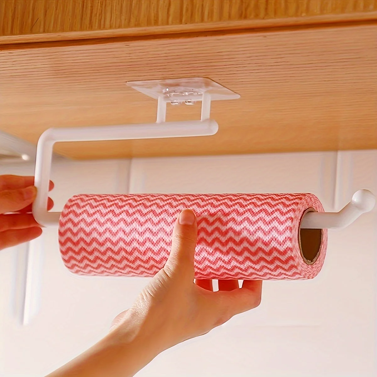 Paper Towel Holders Punching-free Tissue Holder Wall-mounted Towel Storage Rack Dish Cloth Holder For Kitchen Bathroom Supplies wall mounted hook rack towel hook rack