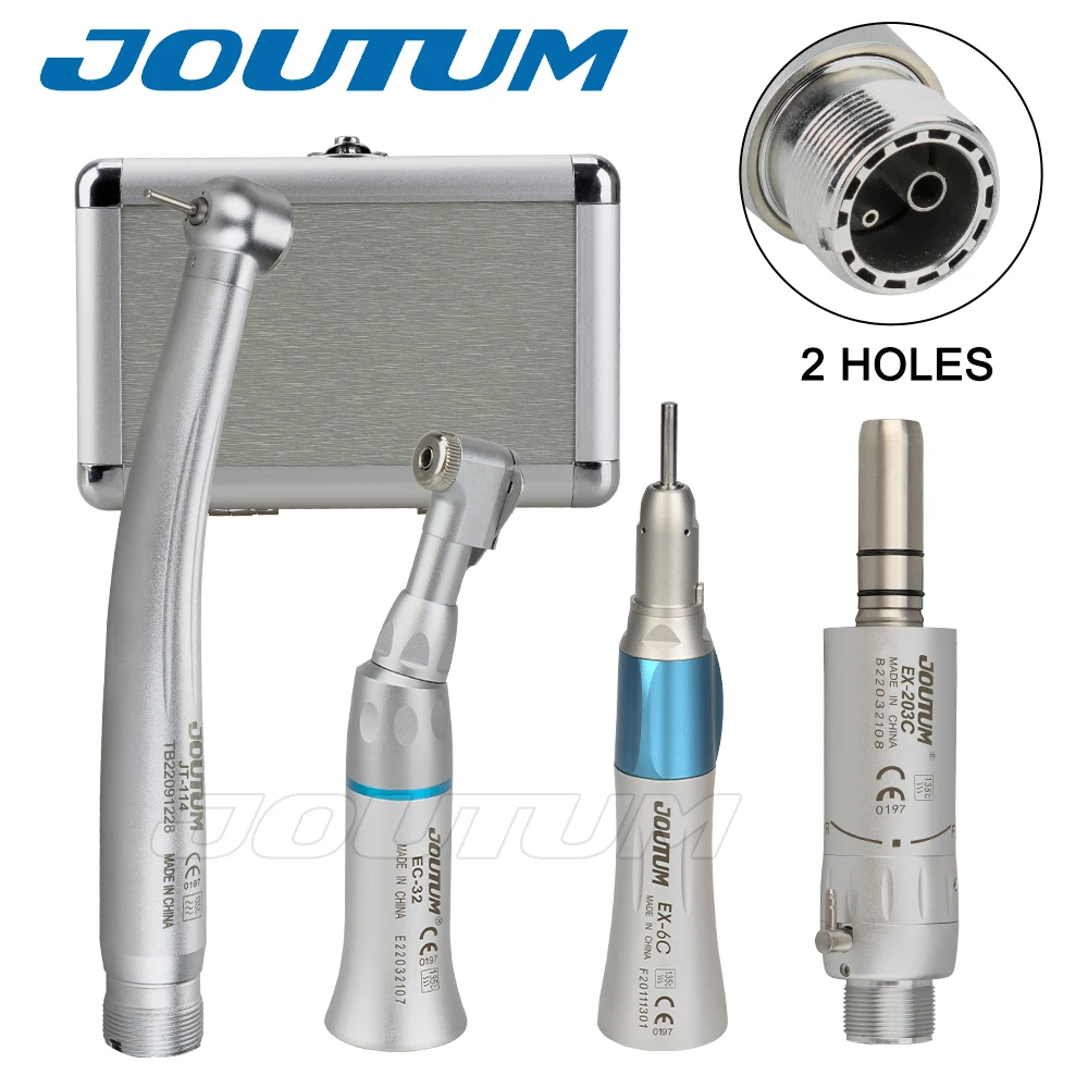 Dental High & Low Speed Handpiece Kit Straight Contra Angle Single Water Spary A