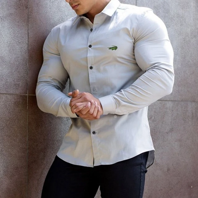 CARTELO men's long-sleeved T-shirt spring and autumn cotton lapel bottoming shirt loose casual high-end men's top