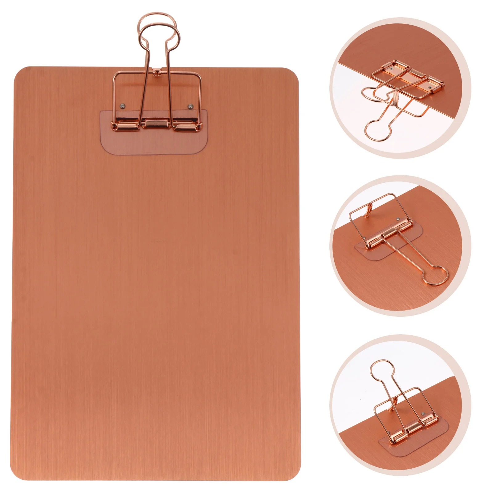 

A5 Note Splint Mini Binder Paper Holder Clipboard Metal for Stainless Steel Bracket Menu Office Writing