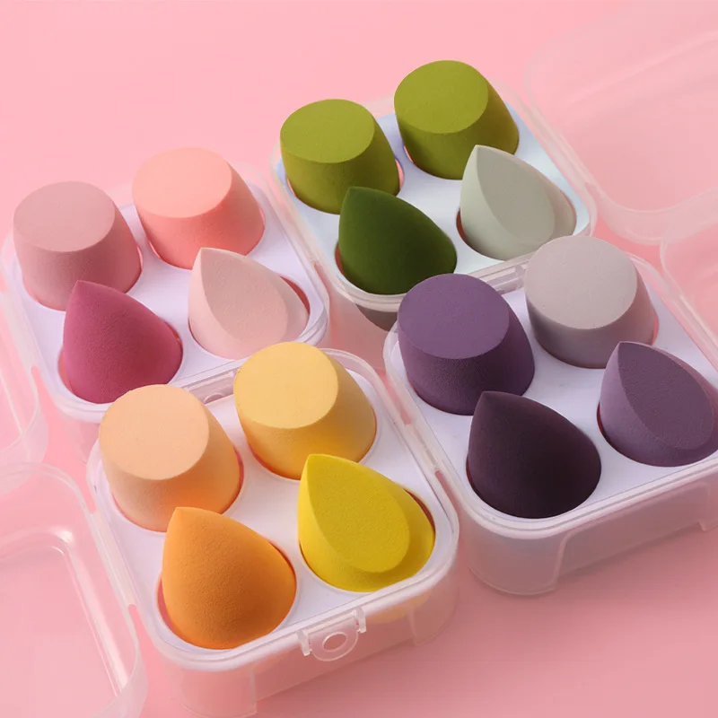 Makeup Sponge Puff Set Beauty Egg with Box Face Powder Foundation Cream Cosmetic Sponges Powder Compact Puff Beauty Makeup Tools 4