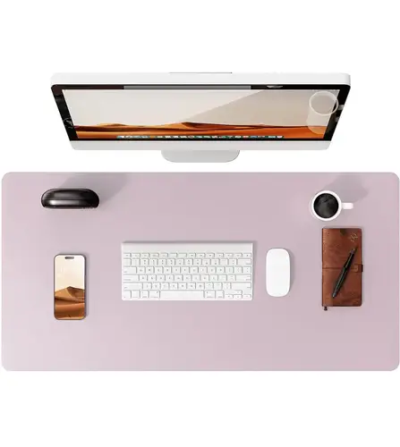 Large Mouse Pad,Office Desk Mat, Leather Desk Pad Protector, Non-Slip PU Leather Desk Blotter, Laptop Desk Pad - Image 34
